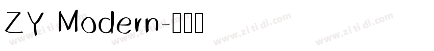 ZY Modern字体转换